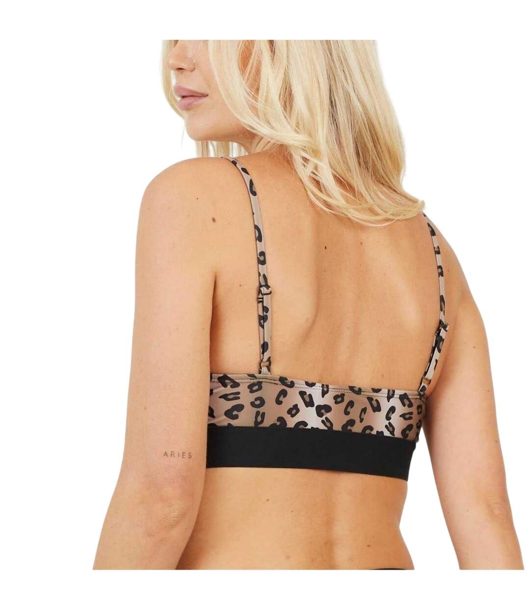 Haut De Maillot De Bain Motif/style Imprimé Léopard Femme Noir Brave Soul-2