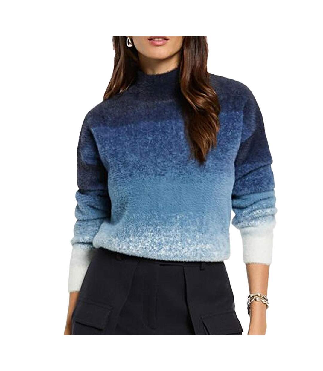 Pull bleu femme morgan mdye-1