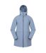 Womens/ladies april longline waterproof jacket blue Mountain Warehouse-1