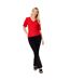 Womens/ladies v neck short-sleeved top red Dorothy Perkins