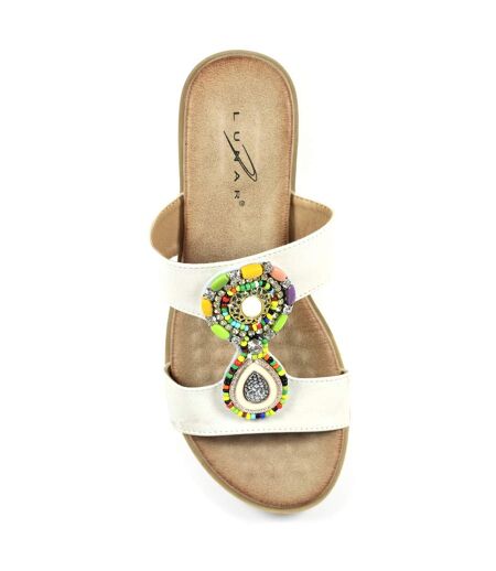 Sandales Elsa Femme Blanc Lunar