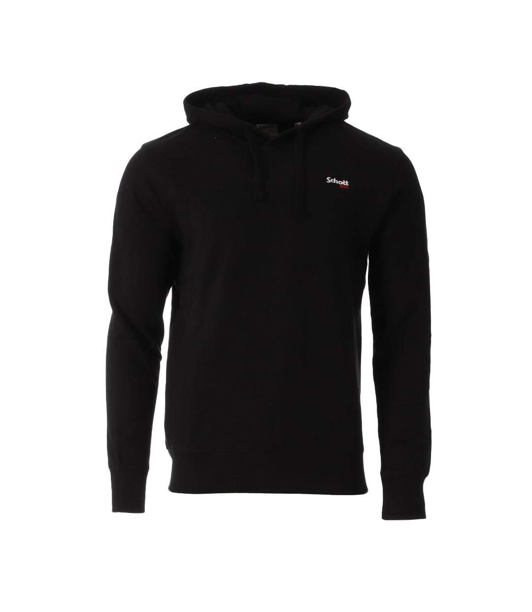 Sweat Noir Homme Schott Emb - XL