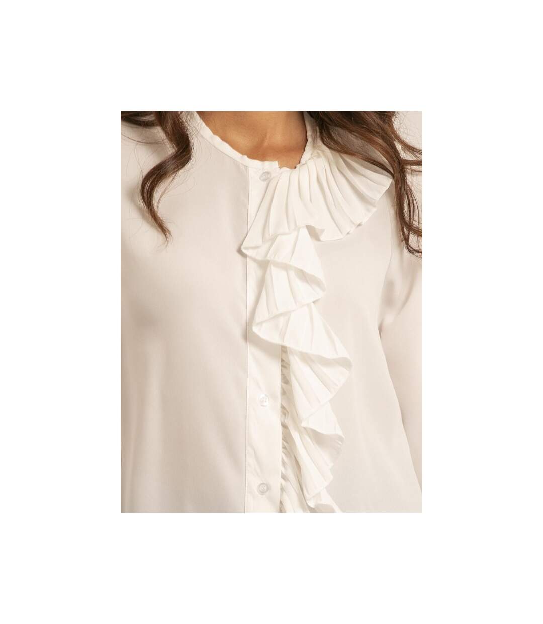 Chemise avec volant ODILE - Dona X Lisa-2