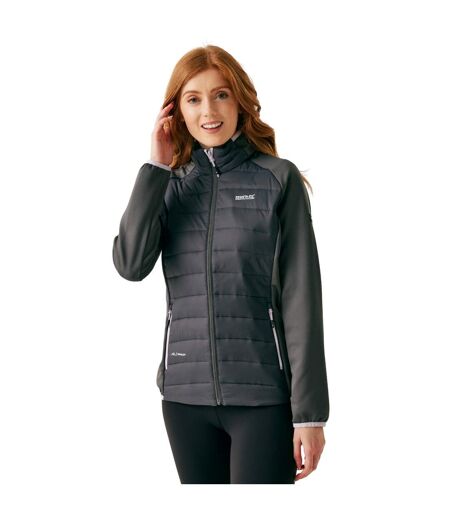 Womens/ladies clumber v hybrid jacket seal grey/lilac frost Regatta