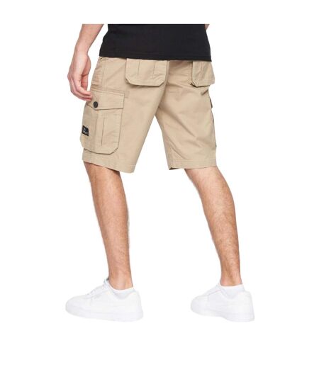 Short à poches kyron homme beige gris Crosshatch