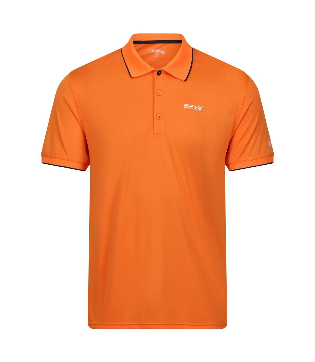 Mens Remex Ii Polo Shirt Persimmon Solid Regatta-1