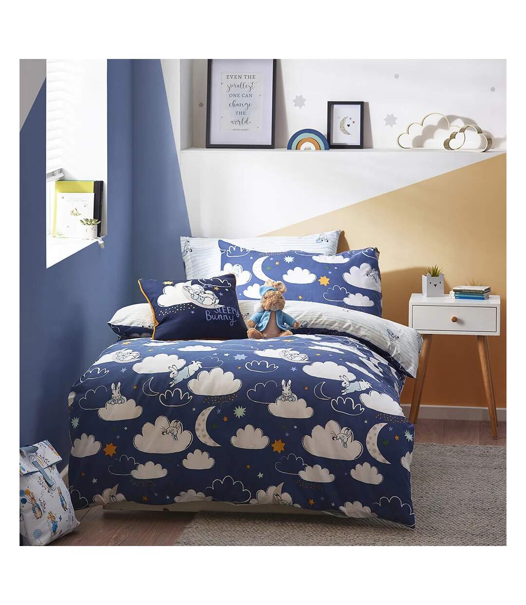 Sleepy head duvet cover set blue Peter Rabbit