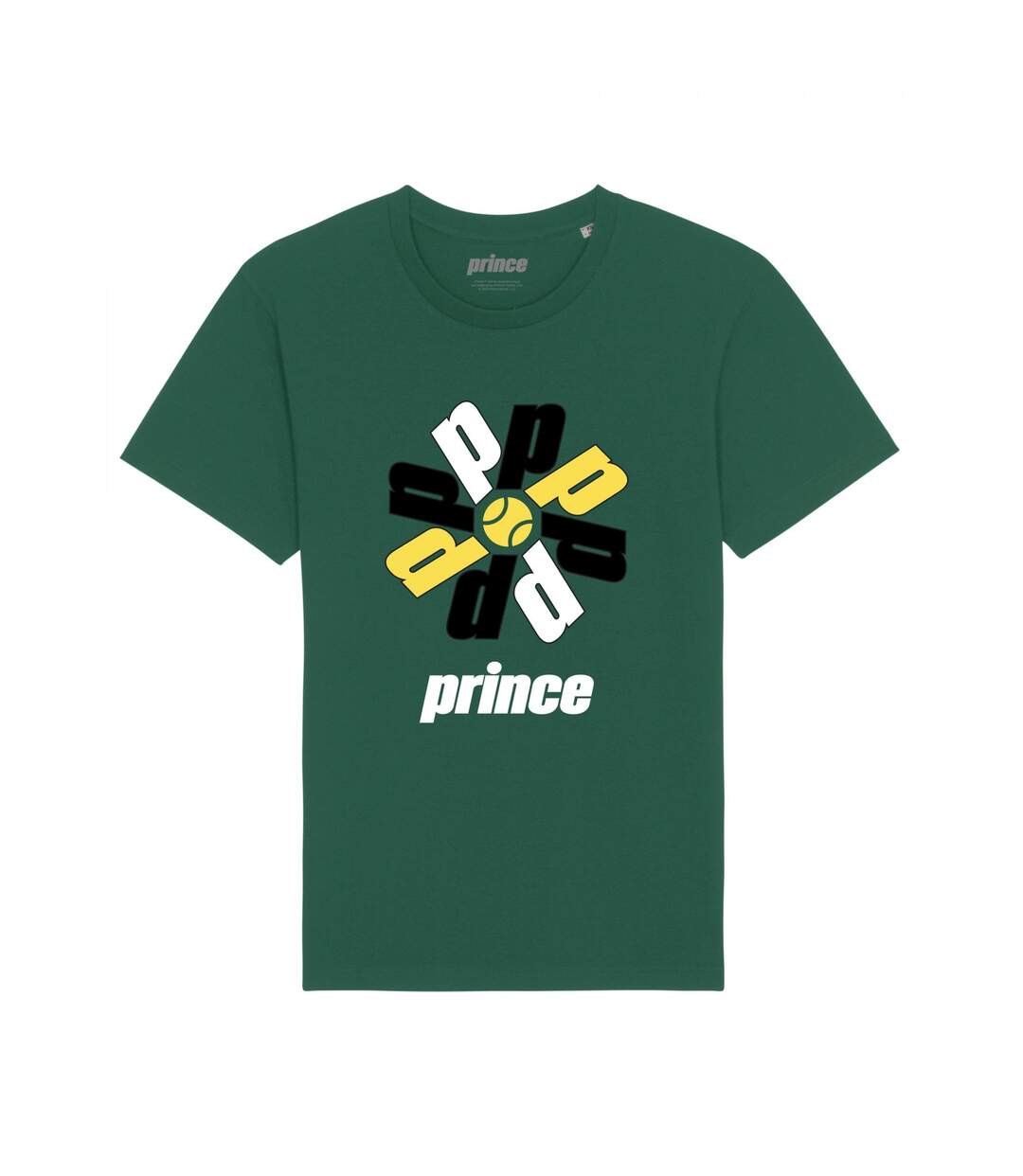 T-shirt topspin adulte vert foncé Prince