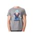 T-shirt homme en coton col rond Dragon Ball Super Super Saiyan Blue Capslab