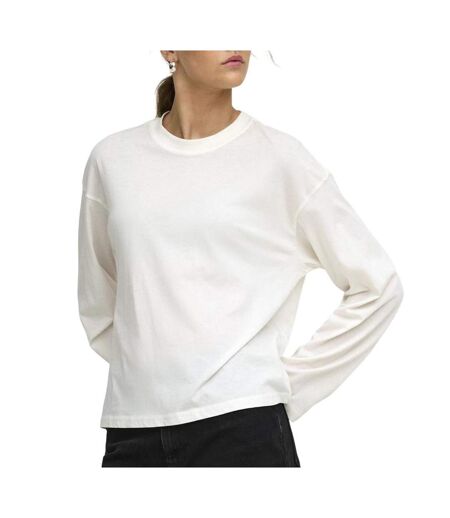 T-Shirt manches longues blanc femme only happy