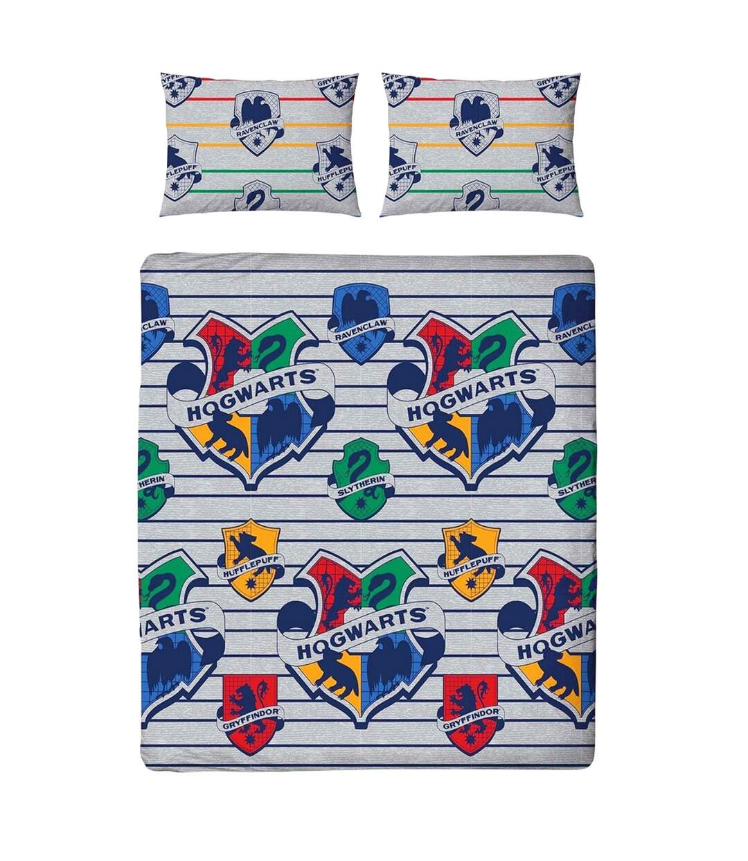 Hogwarts Reversible Duvet Set Multicoloured Harry Potter-1