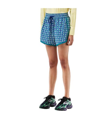 Womens/ladies Geometric Pattern Shorts Multicoloured Lacoste