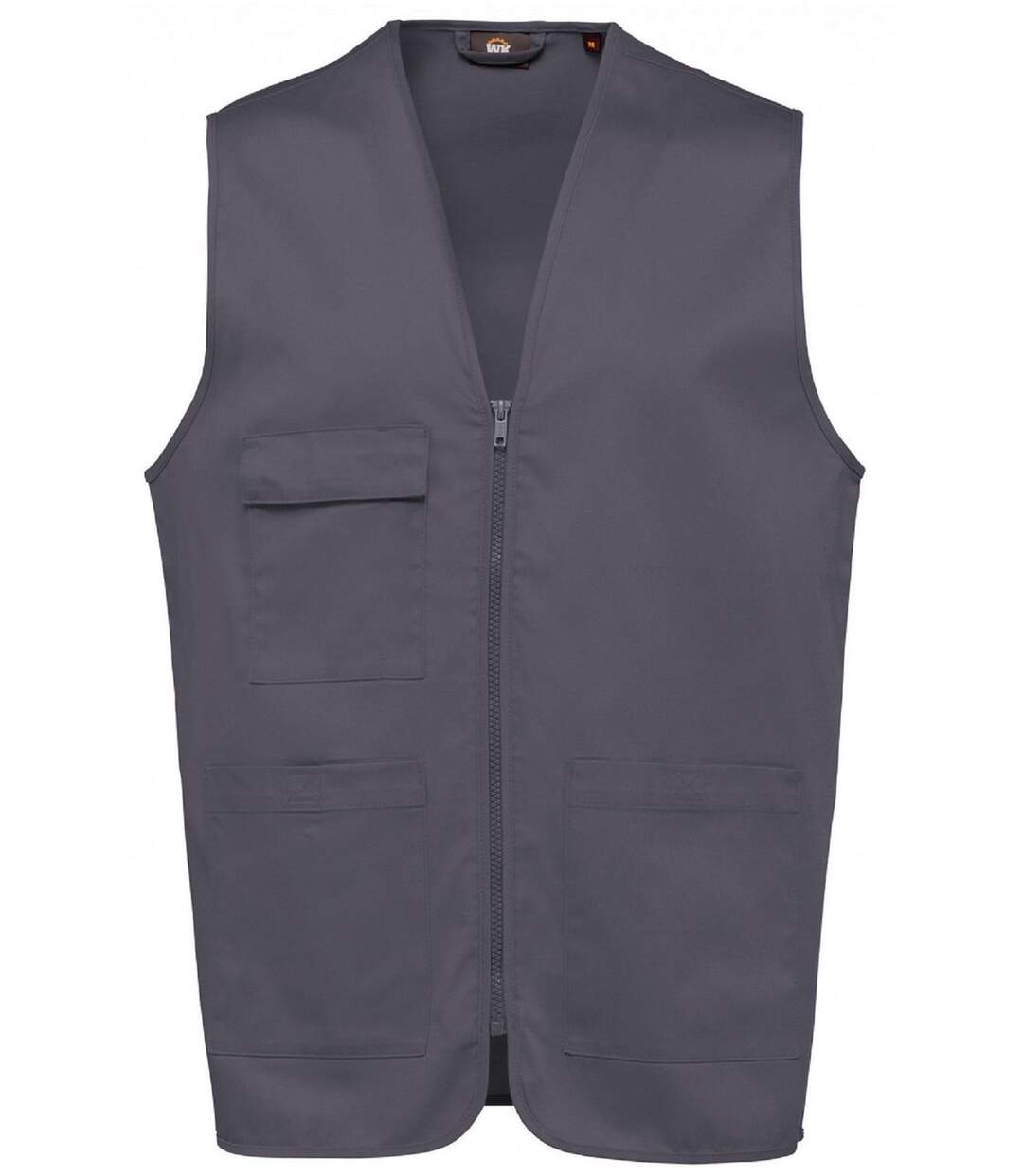 Gilet multipoches léger sans manches - Unisexe - WK608 - gris convoy