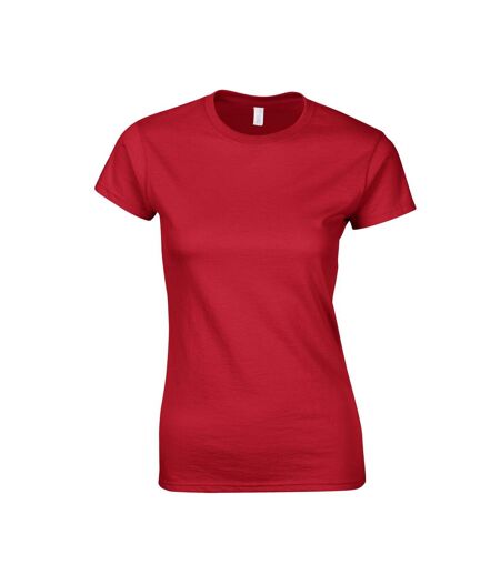 Gildan Womens/Ladies Softstyle Ringspun Cotton T-Shirt (Red) - UTRW10049