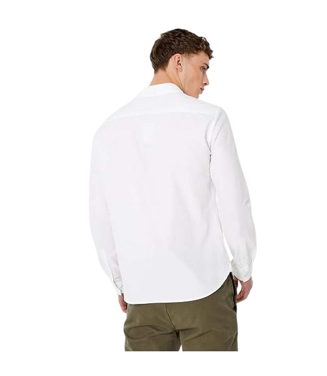 Mens Plain Oxford Shirt White Jack Wills-3
