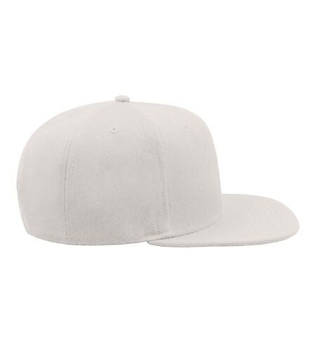 Casquette avec visière plate mixte blanc Atlantis