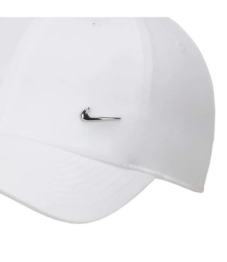 Casquette De Baseball Motif/style Swoosh Métallique Df Club Adulte Blanc Nike