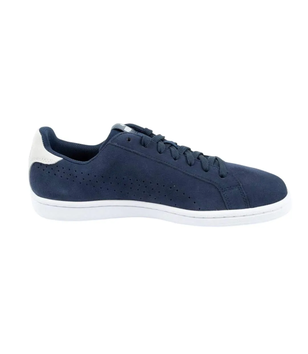 Baskets Smash Perf Homme Blanc Bleu Marine Puma-3