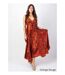 Robe longue bretelles AURELY motif floral Coton Du Monde-1