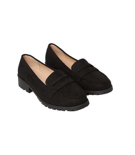 Mocassins Penny Leoni Femme Noir Naturel Dorothy Perkins