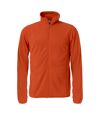 Clique Mens Basic Microfleece Fleece Jacket (Blood Orange)
