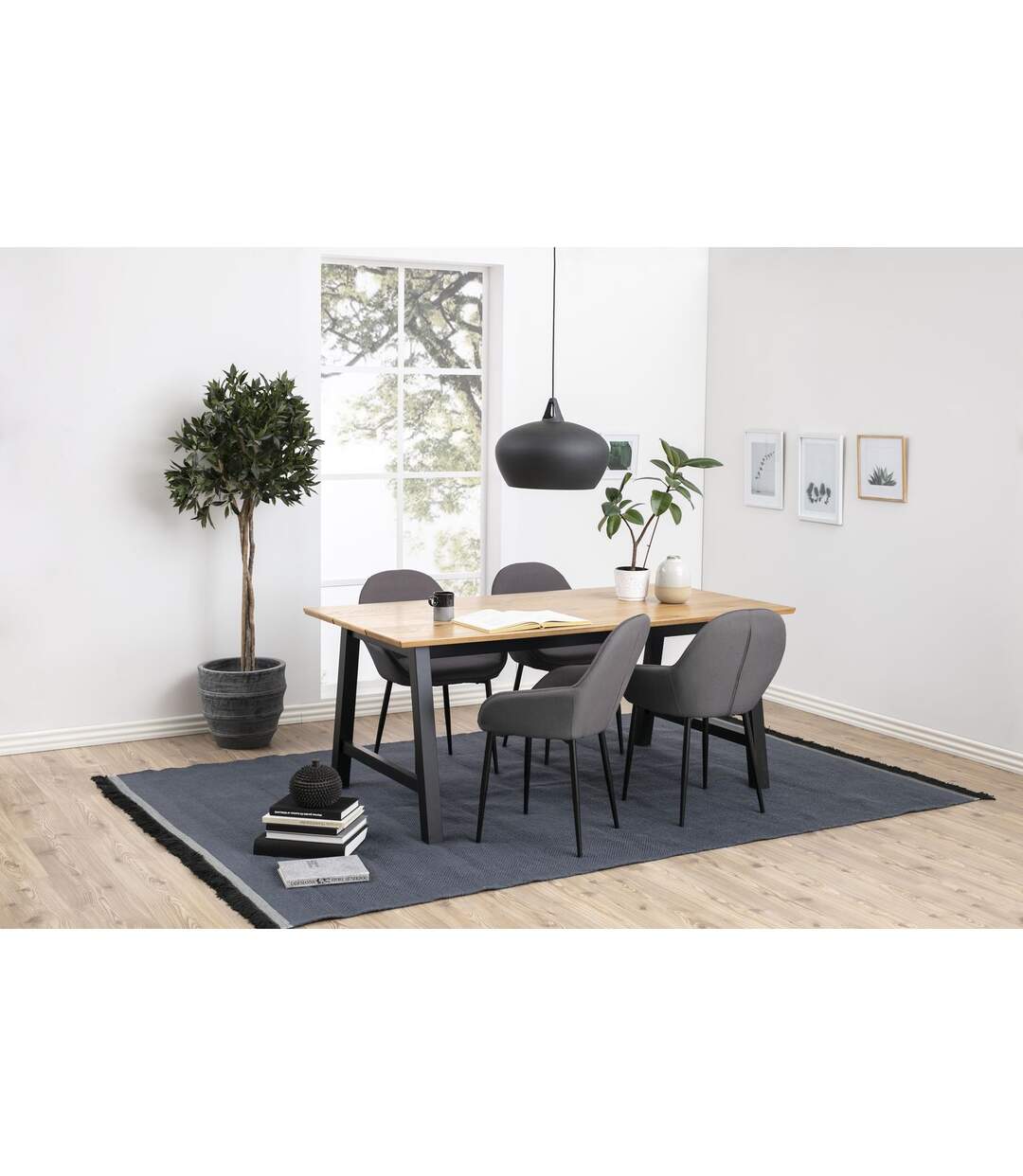 Lot de 2 Chaises de salle à manger Candice avec accoudoirs-2