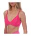 Womens/ladies Triangle Bikini Top Pink Hugo-3