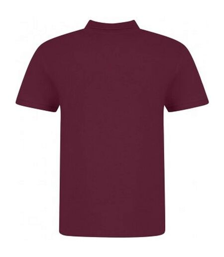 Awdis Mens Piqu Cotton Short-Sleeved Polo Shirt (Burgundy) - UTPC4134