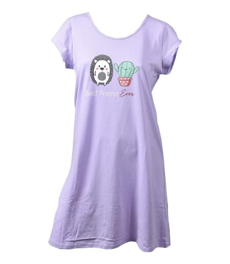 Chemise de nuit femme LITTLE UNICORNE LINE C03 Violet