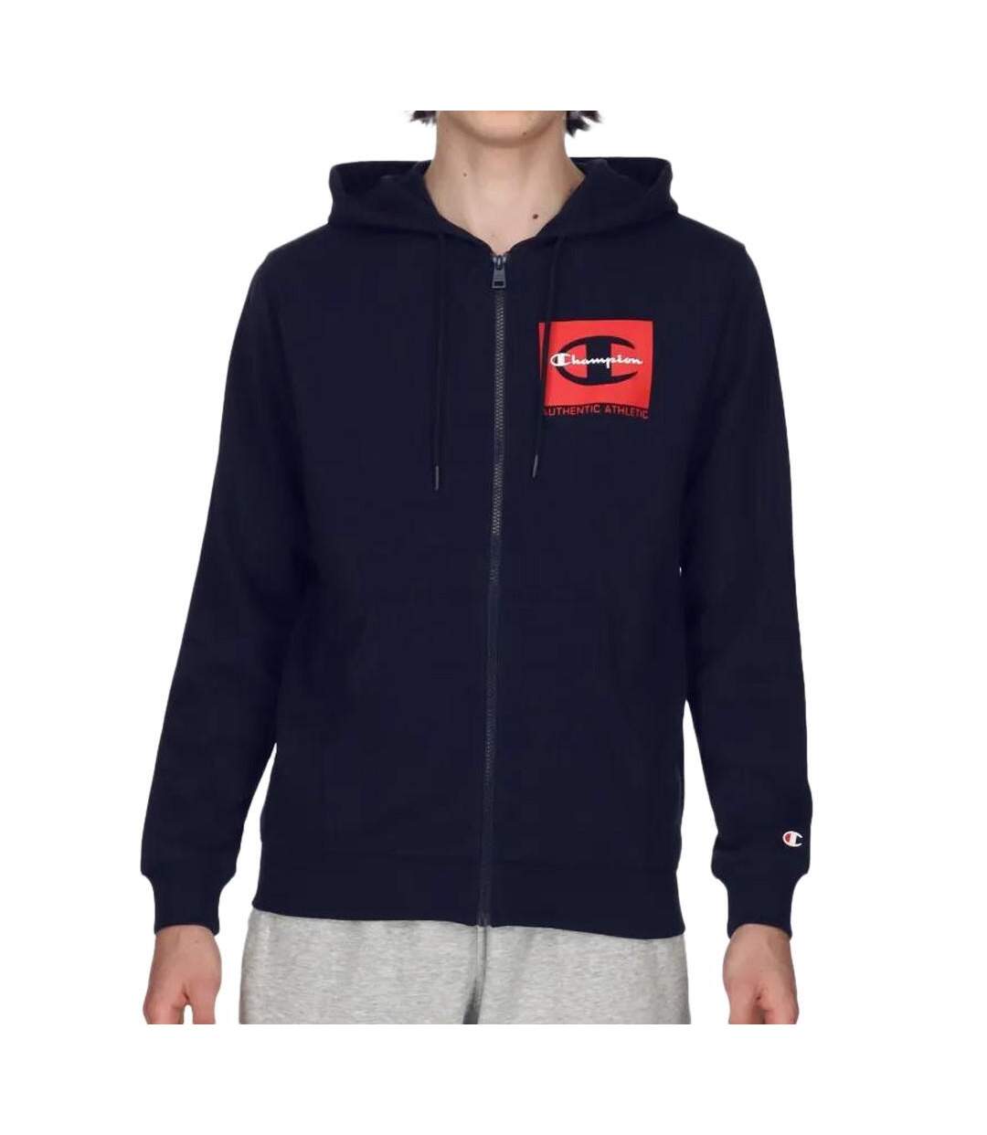 Sweat Zippée Marine Homme Champion Classic Label - L-1