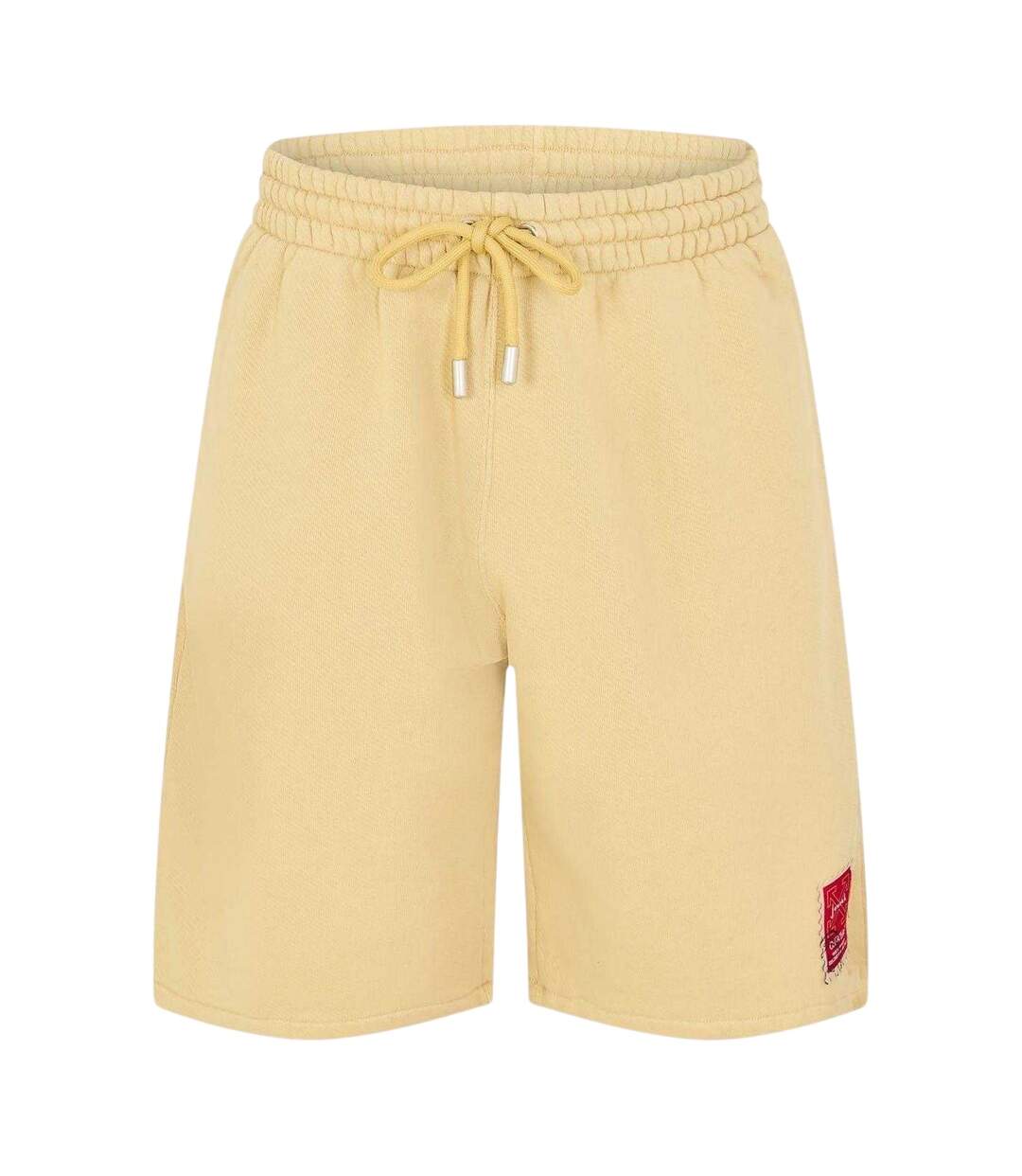 Short De Jogging Adulte Beige Rouge Off White-1