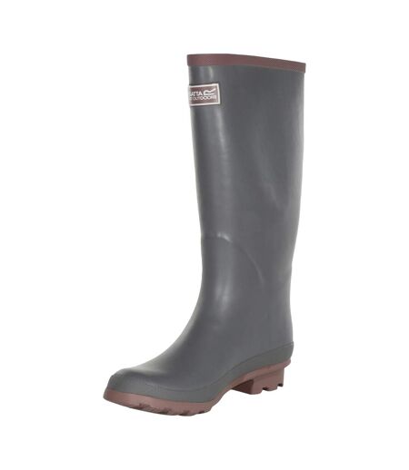 Regatta - Bottes de pluie FAIRWEATHER - Femme (Gris orage / Lilas) - UTRG3770