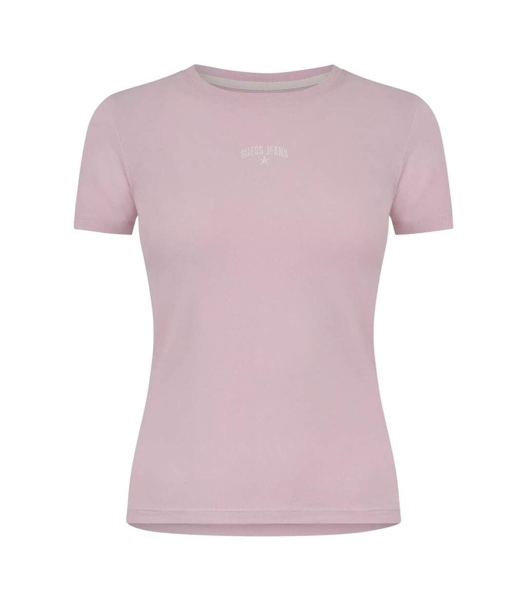 Womens/ladies Star Print Slim T-shirt Lilac Guess-2