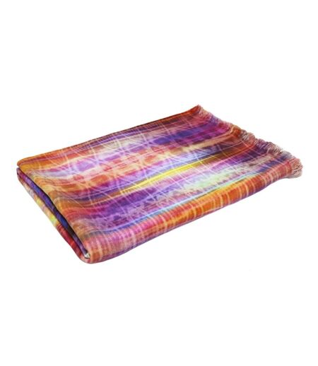 Drap de plage Fouta 100x180 cm 100% coton 270 g/m² BIBIONE Cascade multicolore