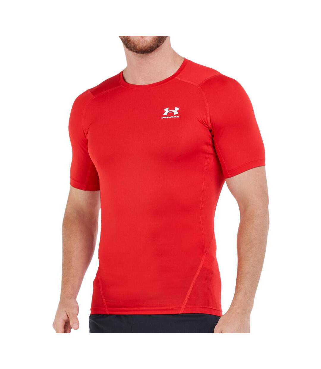 T-shirt de training rouge homme under armour comp-1