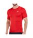 T-shirt de Training Rouge Homme Under Armour Comp - L