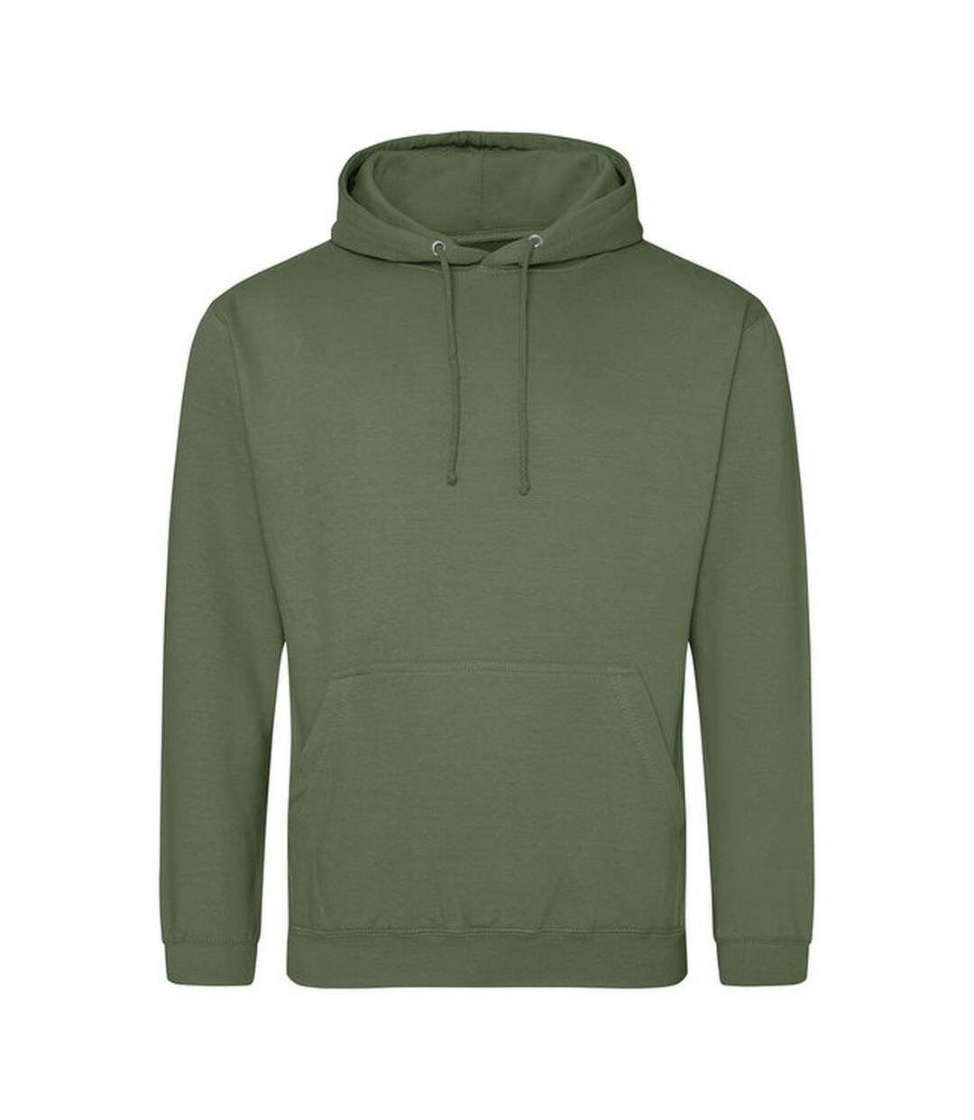 Sweat À Capuche College Adulte Vert Kaki Awdis-1