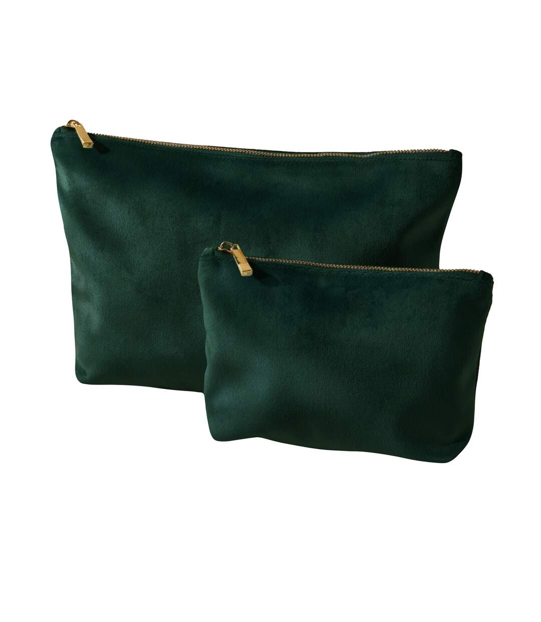 Velvet Accessory Bag L Dark Emerald Bagbase-2