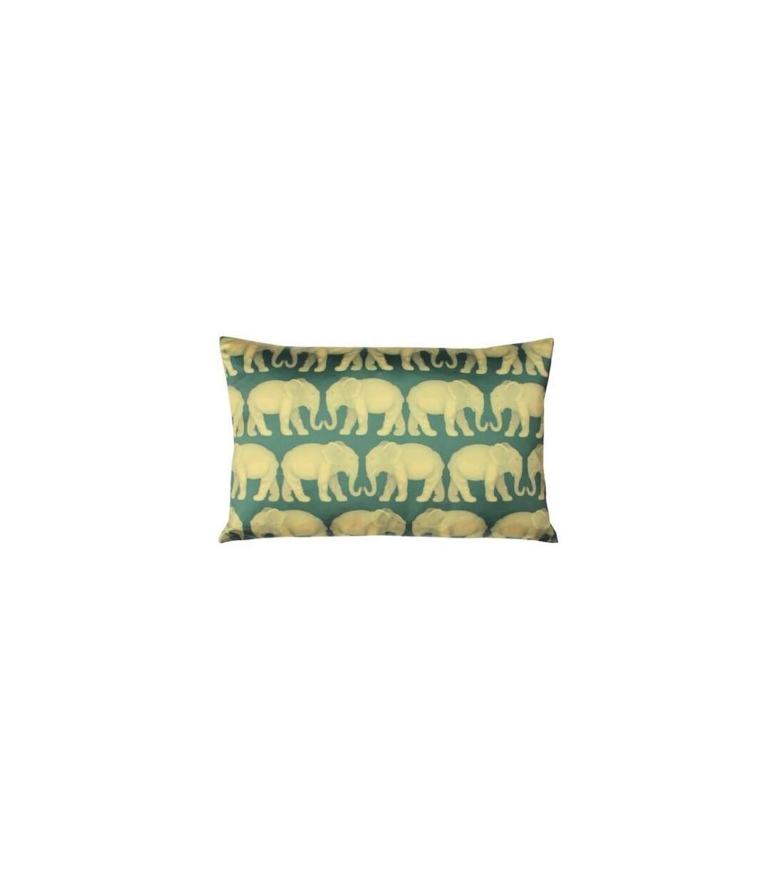 Parade elephant cushion cover one size emerald green Paoletti