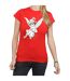 Disney T-shirt en coton Femme/Femme Fée Clochette de Noël (Rouge) - UTBI43841-3