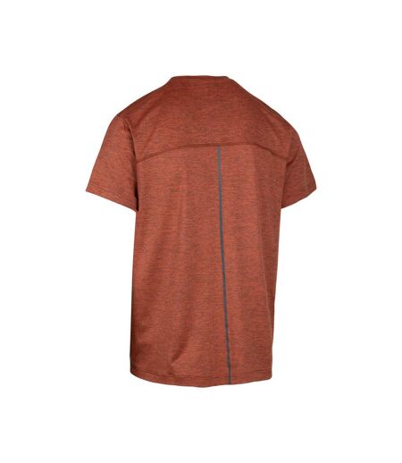 Trespass Mens Doyle DLX Marl T-Shirt (Burnt Orange)