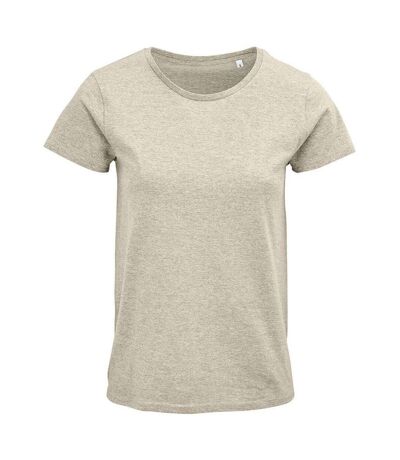 SOLS Womens/Ladies Crusader Heather T-Shirt (Beige)
