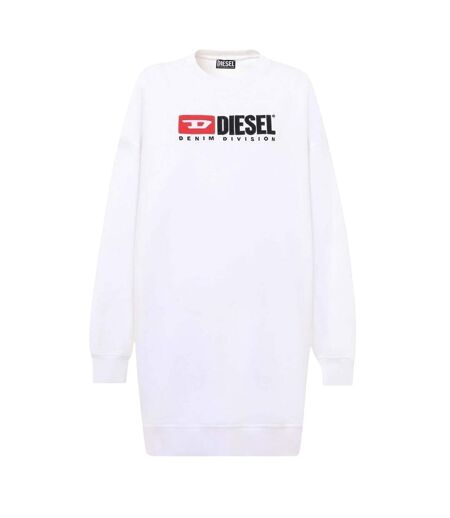 Robe Sweat Denim Division Femme Blanc Vif Diesel