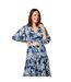 Ensemble Coordonné Vacances Motif/style Cachemire Femme Bleu Blanc Biba-4