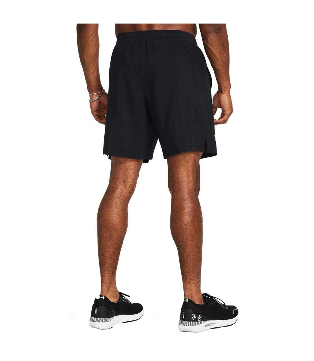 Mens Launch 2 In 1 Running Shorts Black Under Armour-3
