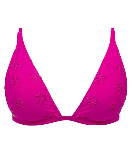 Haut de maillot de bain triangle rose Calisson