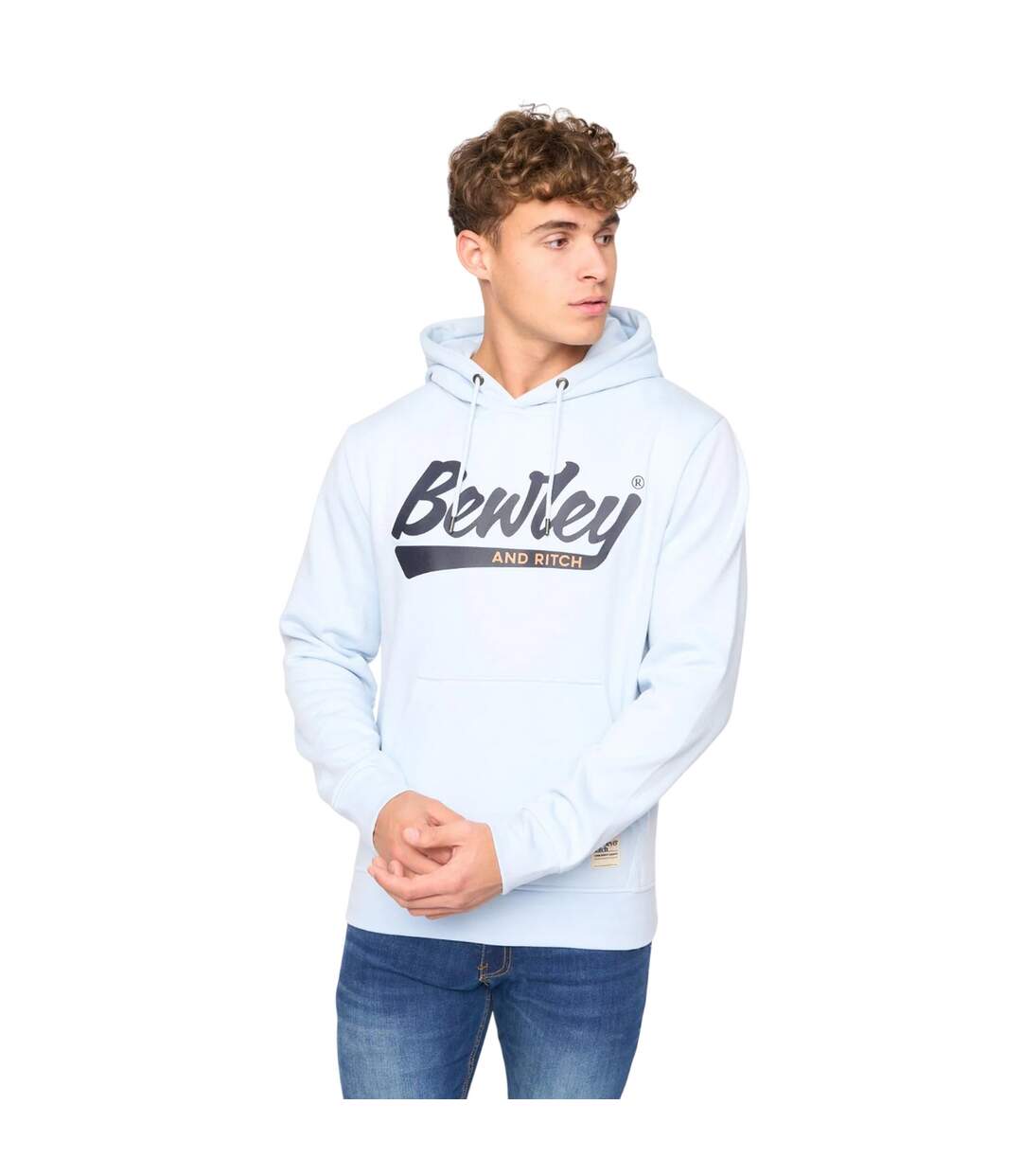 Mens marsak hoodie blue Bewley & Ritch