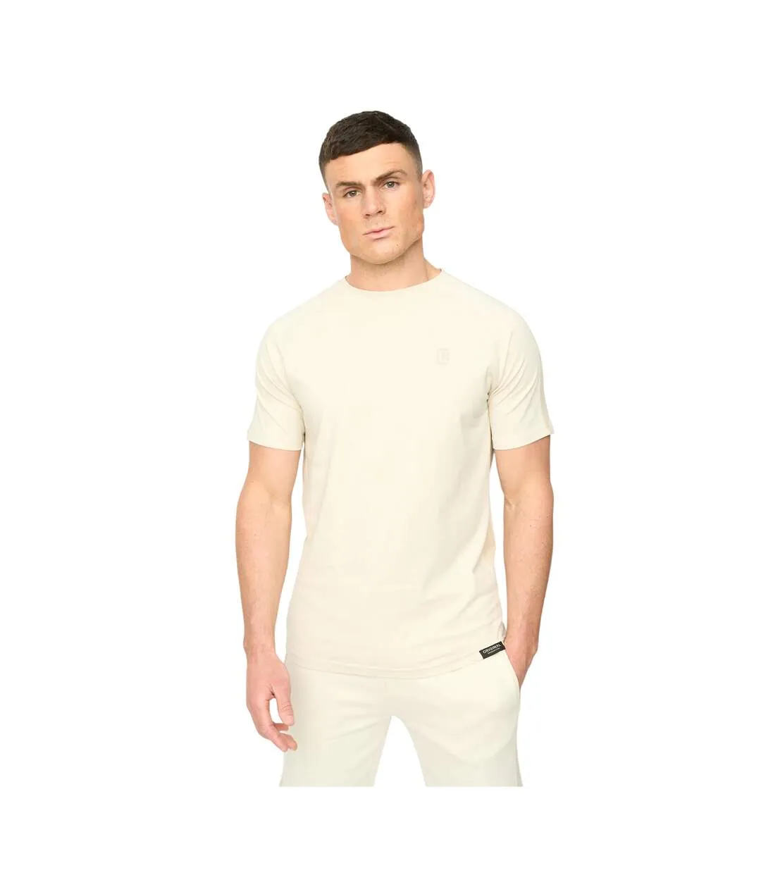 Mens Cresswill T-shirt Neutral Crosshatch-2