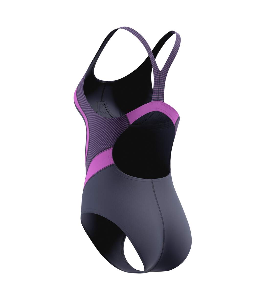 Maillot De Bain 1 Pièce Dos Nageur Motif/style Contrasté Quantum Splice Femme Rose Speedo-3