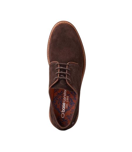 Derbies mawley homme marron foncé Base London